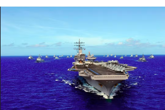 Tàu sân bay USS Ronald Reagan hoạt động trên biển Đông