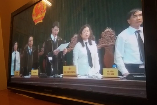 HĐXX tuyên án- Ảnh: XT