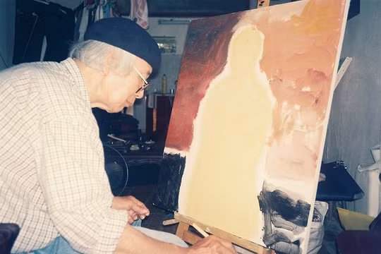 Ảnh chân dung họa sĩ Lưu Công Nhân. Nguồn ảnh: Tư liệu của G39 và nhà sưu tập