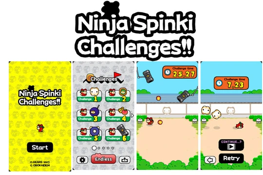 Ninja Spinki Challenger với độ khó không tưởng