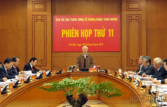 Phiên họp thứ 11 Ban Chỉ đạo Trung ương về phòng, chống tham nhũng