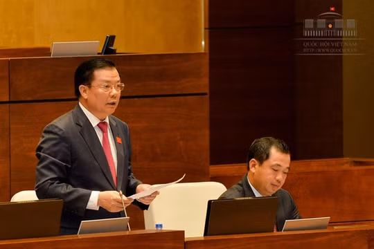 Bộ trưởng Bộ Tài chính Đinh Tiến Dũng - Ảnh: QH