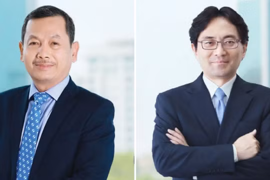 Hai tân Phó Chủ tịch HĐQT Eximbank, ông Đặng Anh Mai và ông Yasuhiro Saitoh.