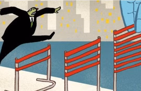 Chủ tịch HSBC - Douglas Flint cũng thông báo hãng đang cân nhắc chuyển trụ sở khỏi Anh. Ảnh: Economist