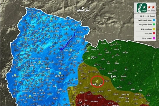 Tình hình chiến sự Afrin tính đến ngày 23.03.2018, ảnh South Front
