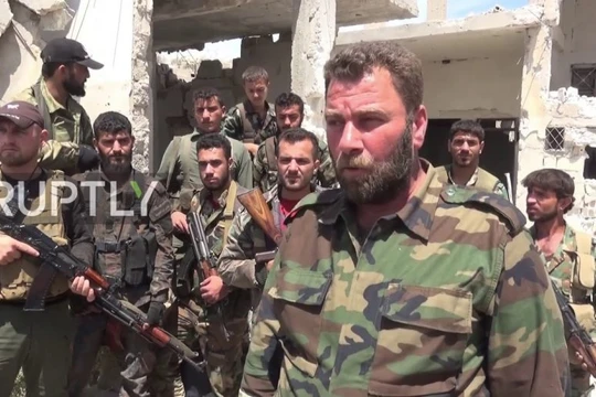 Binh sĩ sư đoàn Tiger trên chiến trường miền bắc Hama. Ảnh minh họa Masdar News