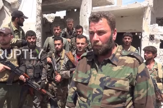 Binh sĩ sư đoàn Tiger trên chiến trường miền bắc Hama. Ảnh minh họa Masdar News