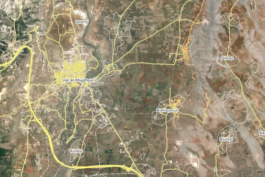 Lữ đoàn biệt kích 103 chỉ cách thành phố Jisr Al-Shughour, tỉnh Idlib 15 km 