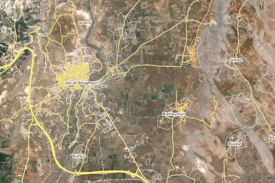 Lữ đoàn biệt kích 103 chỉ cách thành phố Jisr Al-Shughour, tỉnh Idlib 15 km 