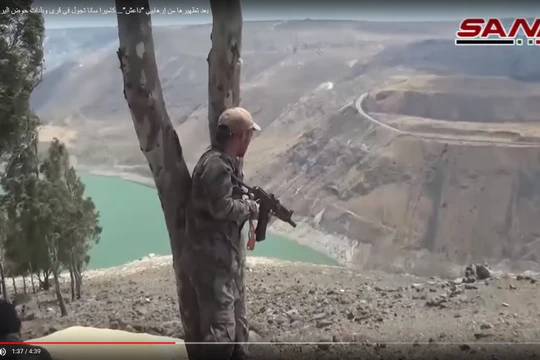 Quân đội Syria giải phóng hoàn toàn lưu vực sông Yarmouk. ảnh video SANA