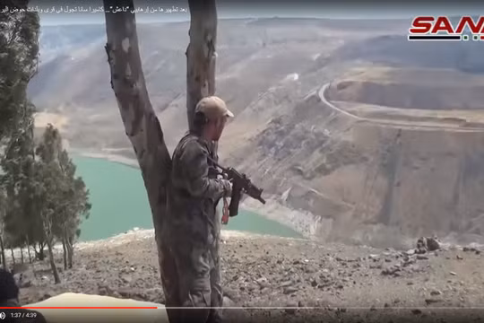 Quân đội Syria giải phóng hoàn toàn lưu vực sông Yarmouk. ảnh video SANA