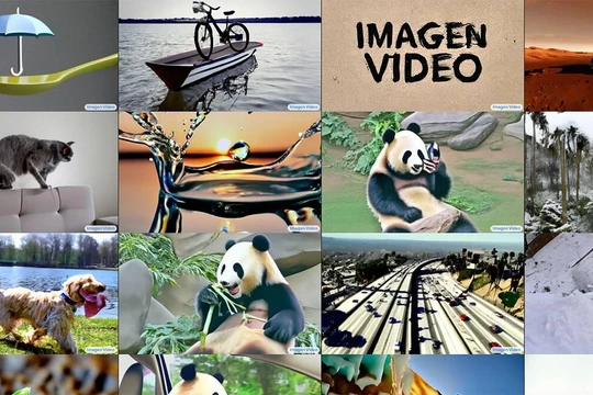 Các video ngắn do Imagen Video của Google tạo lên từ văn bản và một ảnh dữ liệu đầu vào. Ảnh Indian Express.