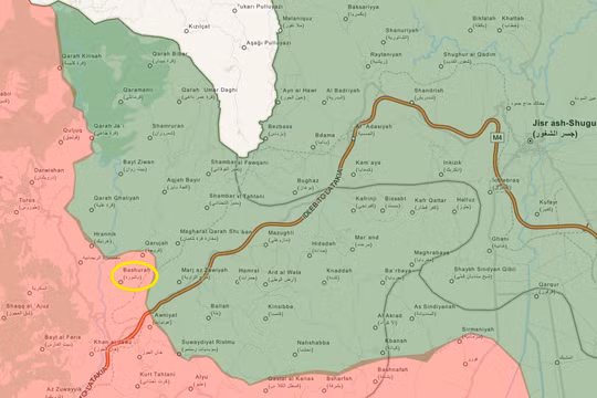 Lữ đoàn 103 Vệ binh Công hòa giành được làng Bashura, Bắc Latakia