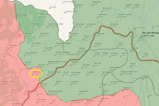 Lữ đoàn 103 Vệ binh Công hòa giành được làng Bashura, Bắc Latakia