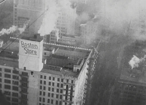 Một trong những cảnh quay thành phố Chicago năm 1914 - ảnh minh họa LiveLeak