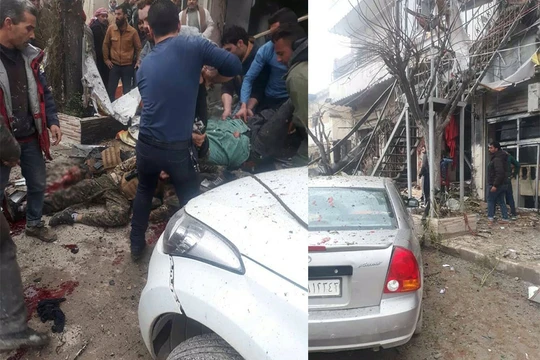 Vụ đánh bom tự sát của IS ở nhà hàng Prince, thành phố Manbij.