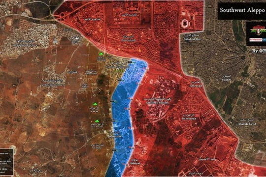 Bản đồ chiến sự Aleppo