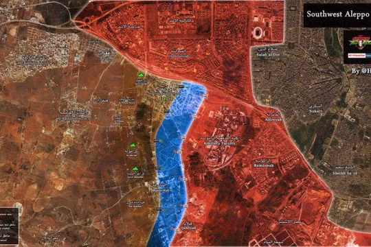 Bản đồ chiến sự Aleppo