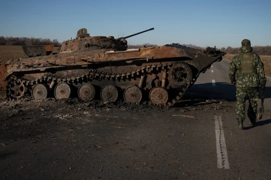 Trên tuyến tiếp xúc giữa Ukraine và vùng Donbass