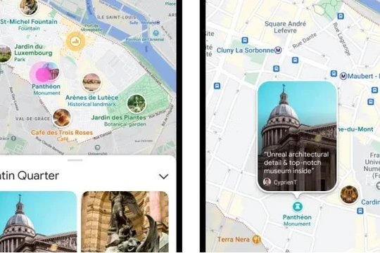 Tính năng "chế độ xem 3D phong phú" và "rung cảm" trong Google Map. Ảnh CNBC