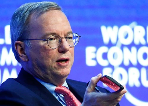 Chủ tịch hãng Google, ông Eric Schmidt, tại Diễn đàn Kinh tế Thế giới 2015