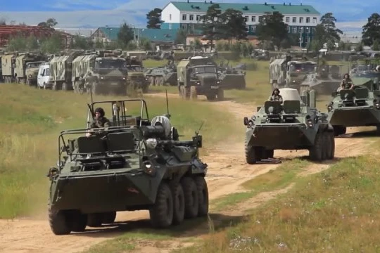 Cuộc diễn tập quy mô lớn Vostoc - 2018 chính thức bắt đầu. Ảnh minh họa TV Zvezda