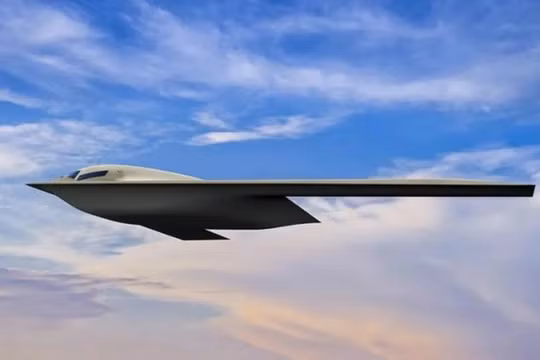 Máy bay ném bom chiến lược tàng hình B-21 Raider. Ảnh Northrop Grumman.