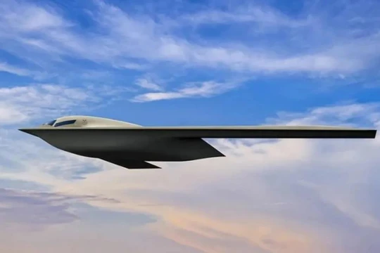 Máy bay ném bom chiến lược tàng hình B-21 Raider. Ảnh Northrop Grumman.