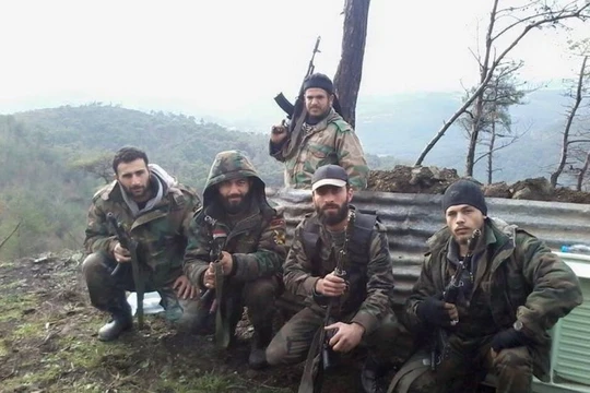 Các binh sĩ lực lượng NDF ở Latakia