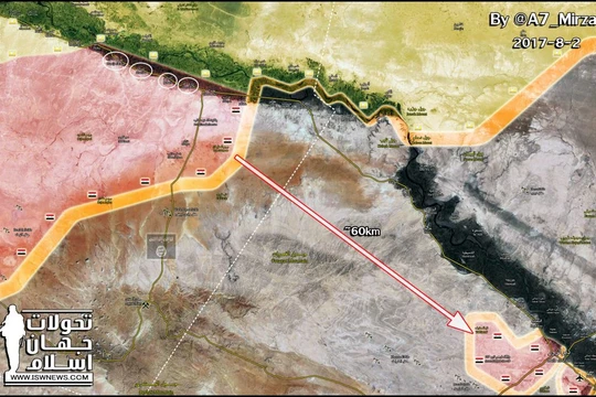 Lực lượng Tiger còn cách thành phố Deir Ezzor khoảng 60 km