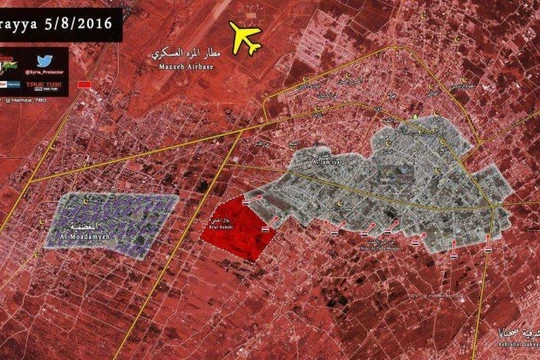 Bàn đồ chiến sự thành phố vệ tinh Darayya