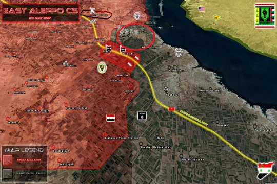 Khu vực thị trấn và làng mạc được giải phóng phía đông Aleppo