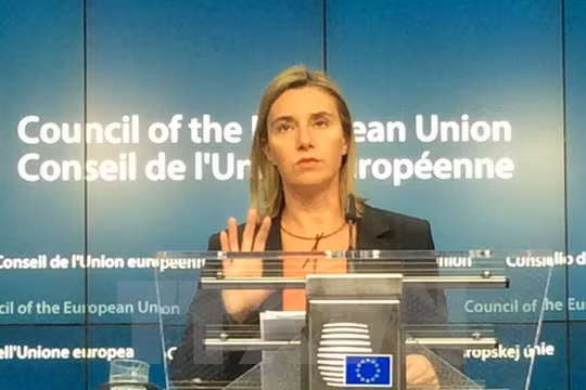 Quan chức phụ trách chính sách an ninh và đối ngoại của EU, bà Federica Mogherini. (Nguồn: AFP/TTXVN)
