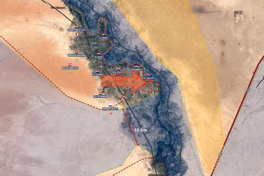 Lực lượng Tiger giải phóng liên tiếp 3 khu dân cư trên thung lũng sông Euphrates - ảnh Masdar News