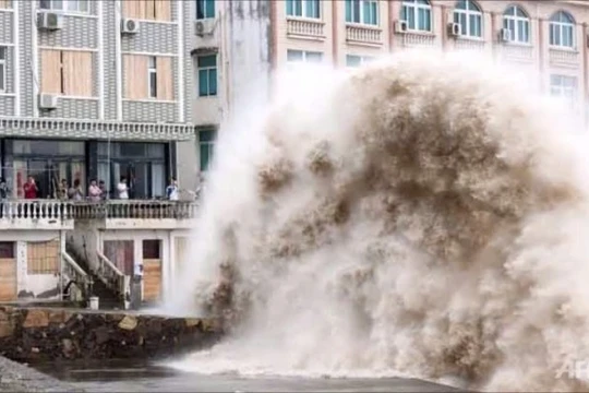 Bão Chan-Hom đổ bộ Trung Quốc, một triệu người sơ tán