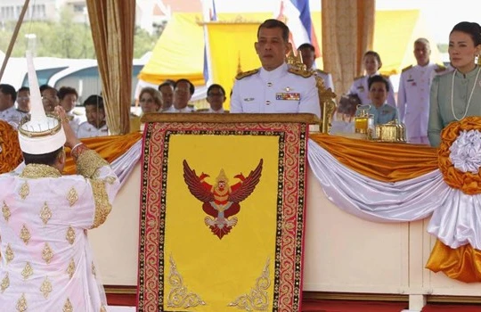 Thái tử Thái Lan Maha Vajiralongkorn và Vương phi Srirasmi tại Bangkok ngày 13/05/2014. Ảnh tư liệu REUTERS/Chaiwat Subprasom/Files