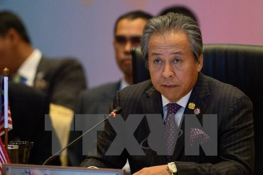 Bộ trưởng Ngoại giao Malaysia Anifah Aman tại hội nghị. (Nguồn: AFP/ TTXVN)