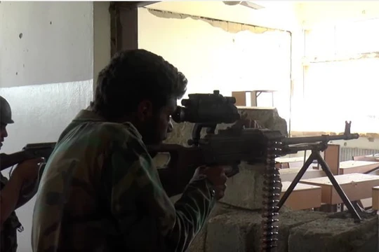 Binh sĩ Syria chiến đấu trên chiến trường (ảnh minh họa)