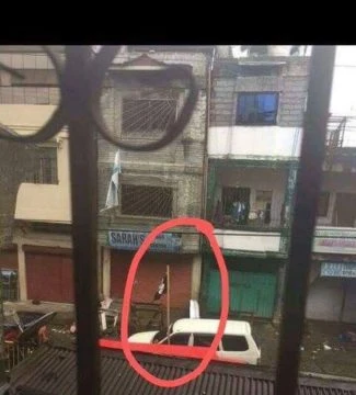 Cờ của IS trong thành phố Marawi, Philiphines