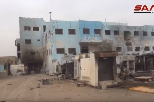 Thành phố Al-Bukamal sau khi giải phóng - ảnh video minh họa SANA