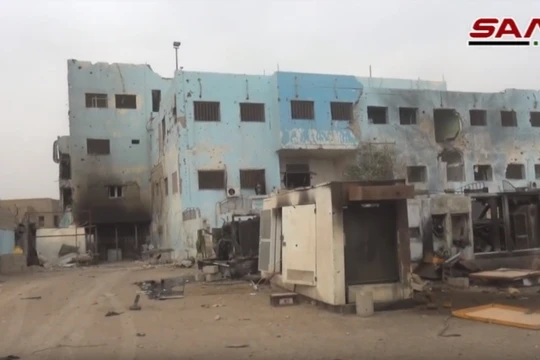 Thành phố Al-Bukamal sau khi giải phóng - ảnh video minh họa SANA