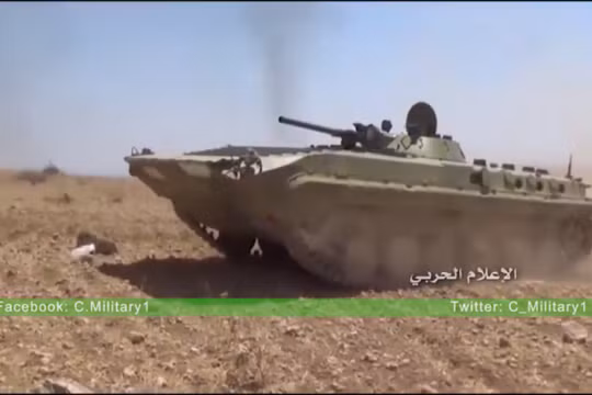 Xe bô binh chiến đấu BMP quân đội Syria trên chiến trường Đông Hama