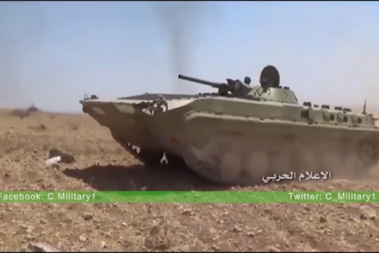Xe bô binh chiến đấu BMP quân đội Syria trên chiến trường Đông Hama