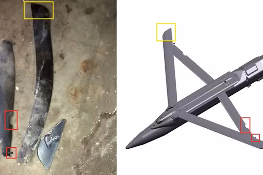 Mảnh bom trượt loại nhỏ GBU-39 của Israel ở Syria. Ảnh minh họa South Front