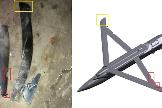 Mảnh bom trượt loại nhỏ GBU-39 của Israel ở Syria. Ảnh minh họa South Front