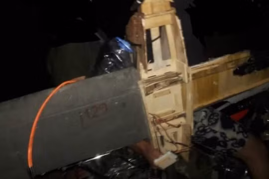 Một máy bay không người lái của lực lượng Hồi giáo cực đoan bị bắn rơi ở Hama. Ảnh South Front