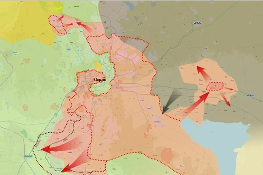 Tổng quan chiến trường Aleppo đến ngày 05.02.2016