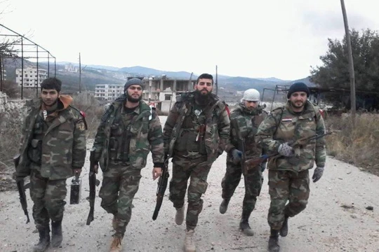 Binh sĩ quân đội Syria ở Latakia