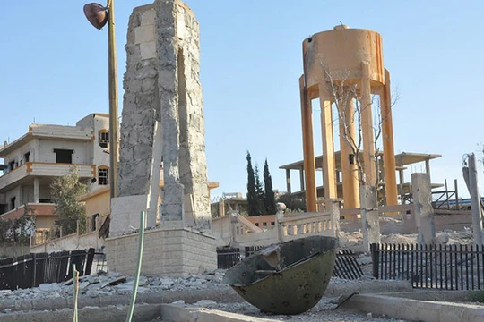 Video: Cận cảnh thành phố cổ Christian Al Qaryatayn tan hoang trên tầm chim bay