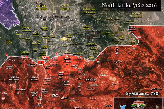 Bản đồ chiến sự Kinsaba